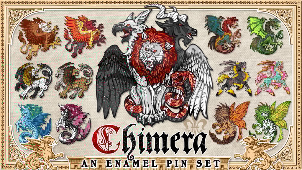 CHIMERA: An Enamel Pin Set