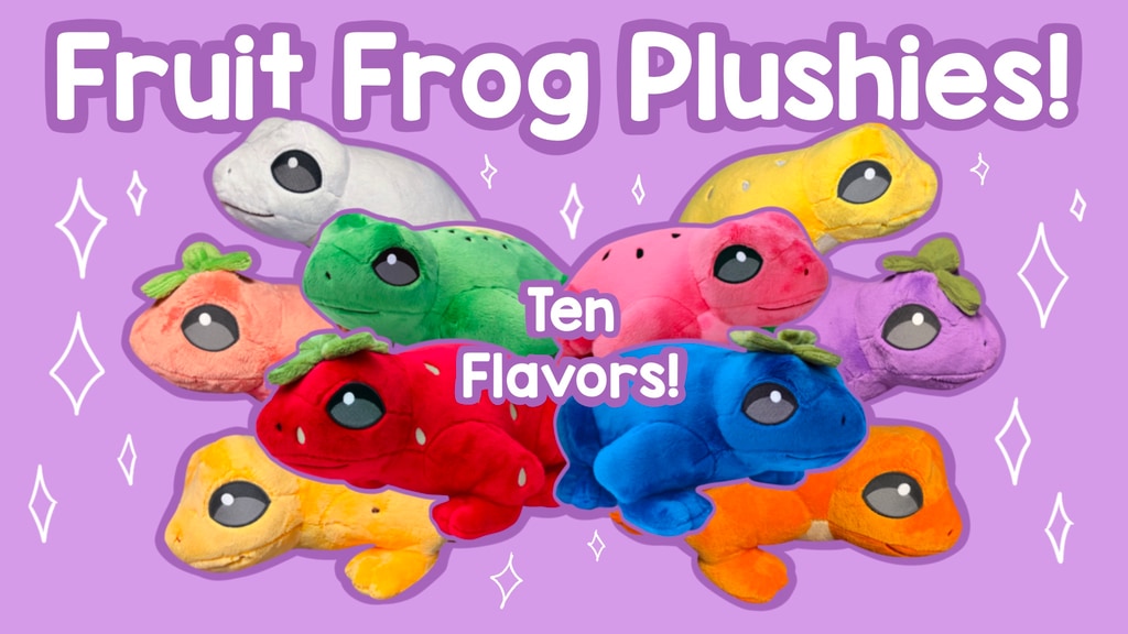 MORE Fruit Frog Plushies!