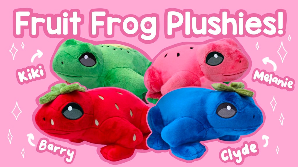 Fruit Frog Plushies! Strawberry Frog Plush