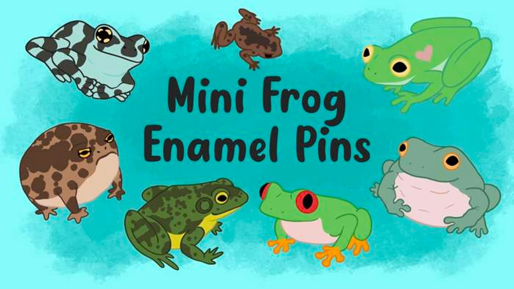 Frog Mini Enamel Pins!