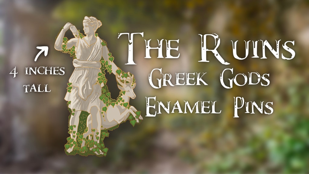 The Ruins; Greek Gods Enamel Pins