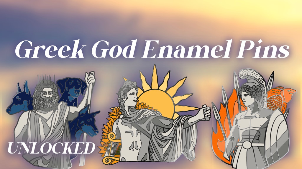 Greek God Enamel Pins 3