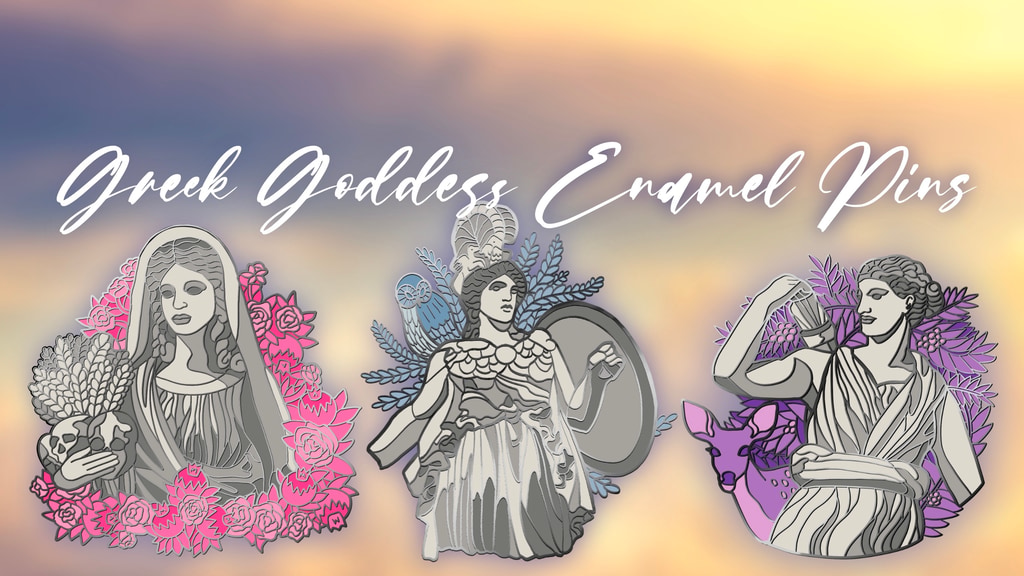 Greek Goddess Enamel Pins