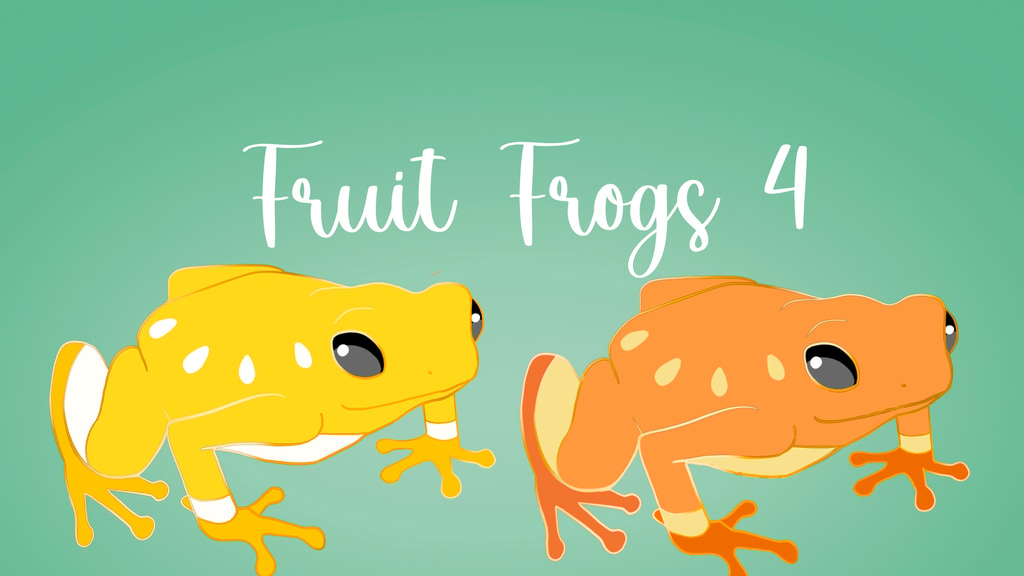 Fruit Frogs 4! Enamel Pins