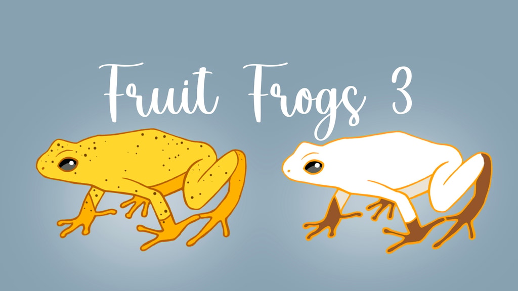 Fruit Frogs 3! Enamel Pins!