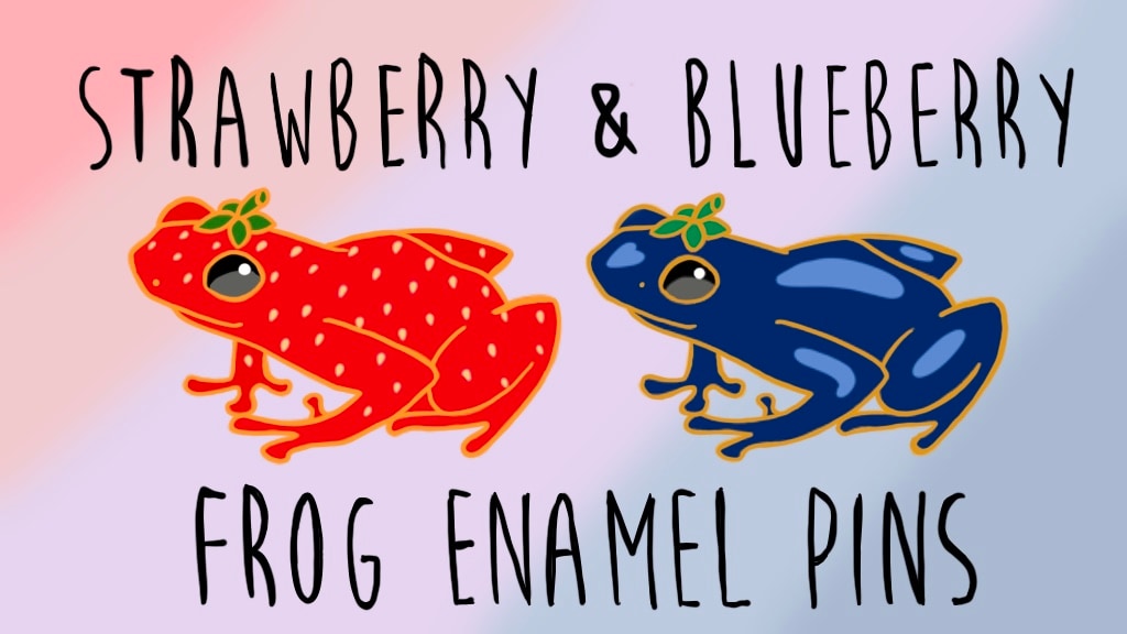 Fruit frogs 2! Enamel Pins