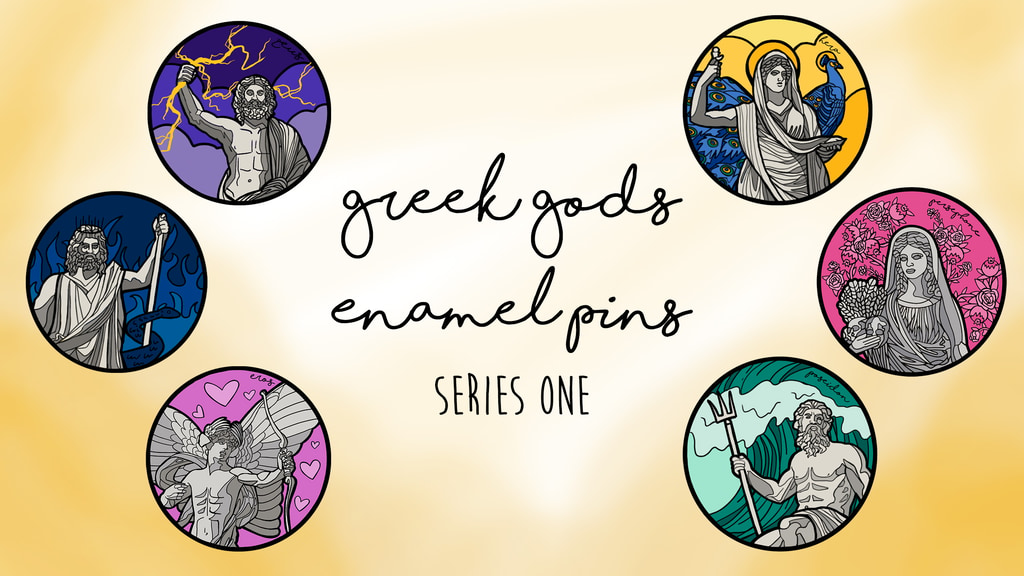 Greek Gods Enamel Pins