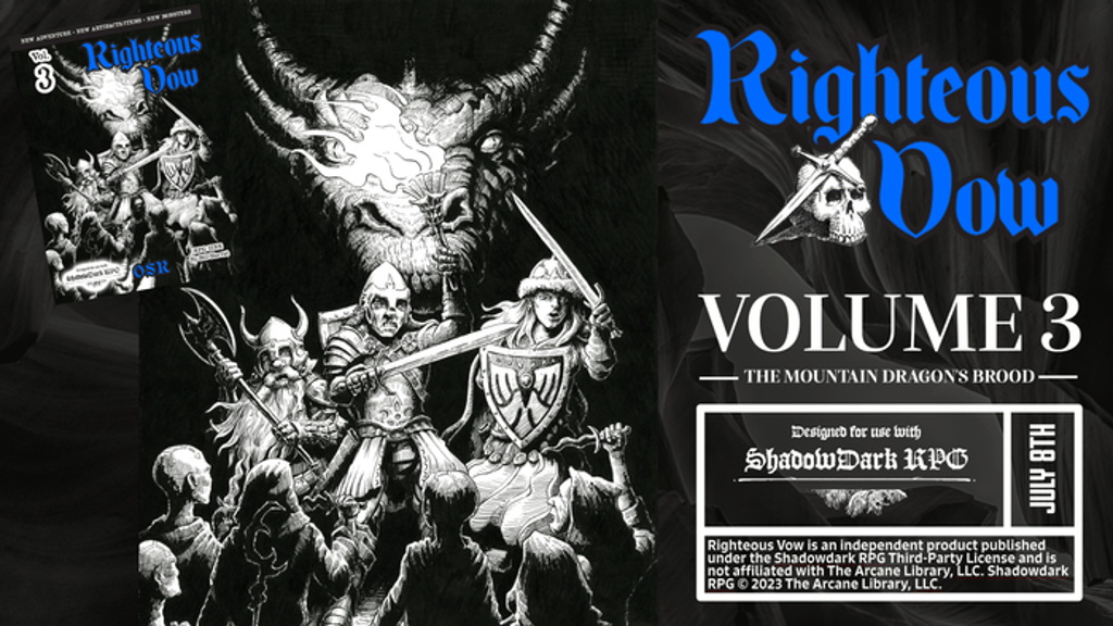 Righteous Vow 3: A RPG Zine for Old School Gaming