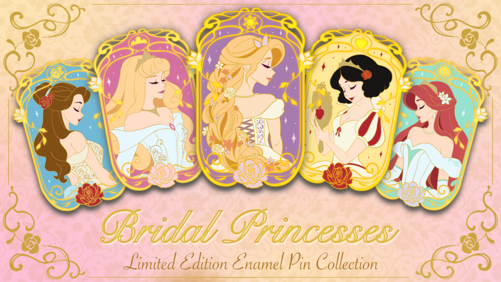 Bridal Princesses: Limited Edition Enamel Pin Collection