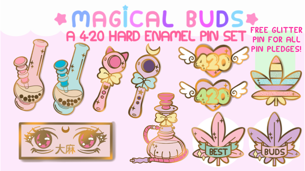 Magical Buds - A 420 Hard Enamel Pin Series