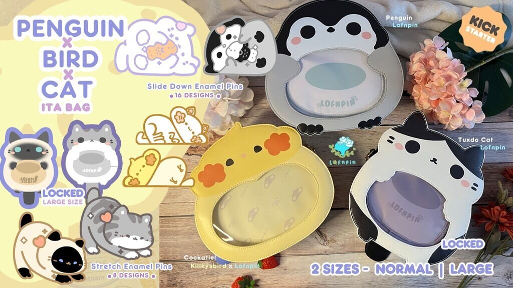 Penguin x Bird x Cat Ita Bag