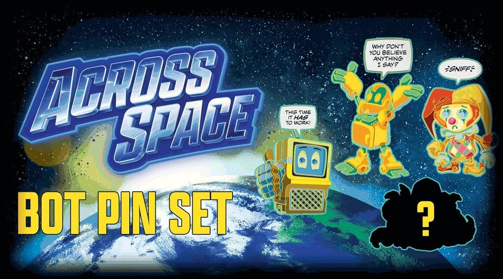 Across Space Bots Pin Set