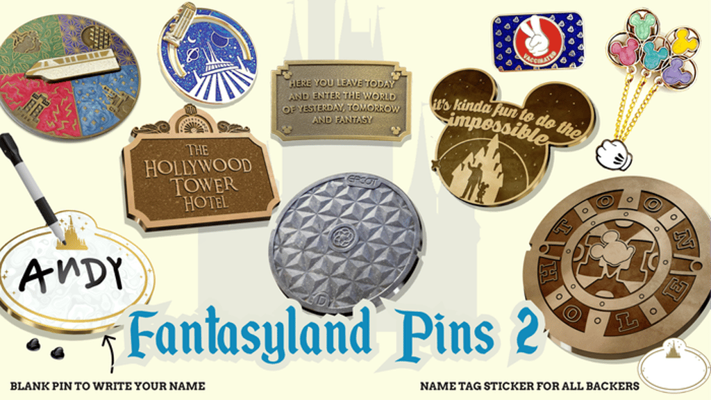 Disneyland Park Enamel Hard Pins | Manhole Drains Ride Signs