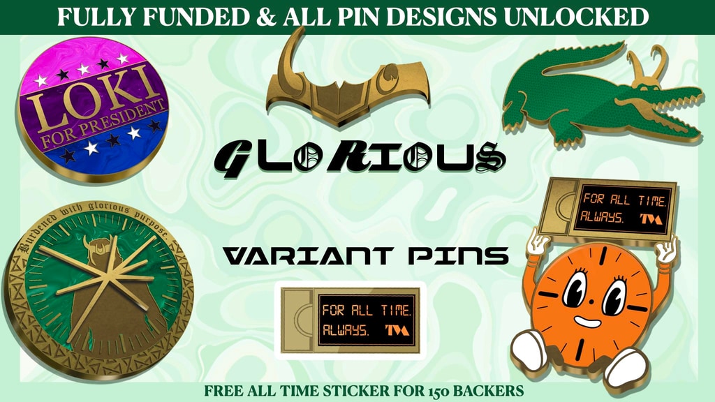 Fantasy Hard Enamel Pins : Mythical Norse God Loki & Variant