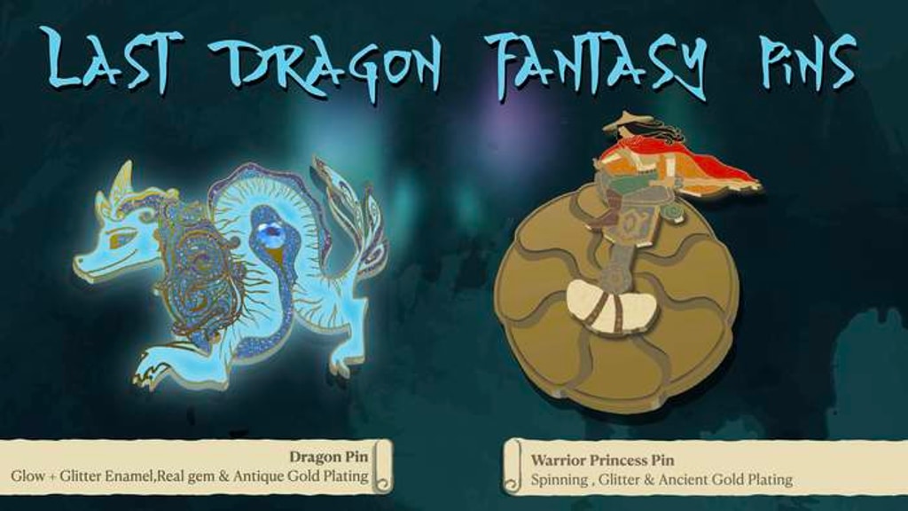 Fantasy Enamel Pins Sisu The Last Dragon & Raya Princess