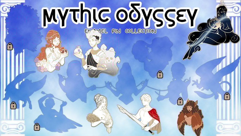 Mythic Odyssey - Greek Enamel Pin Kickstarter