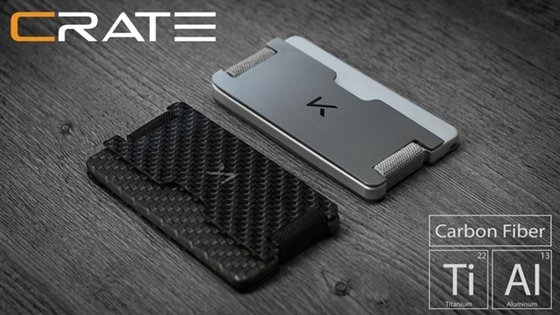 CRATE - Titanium | Carbon Fiber Multi-Mode Wallet