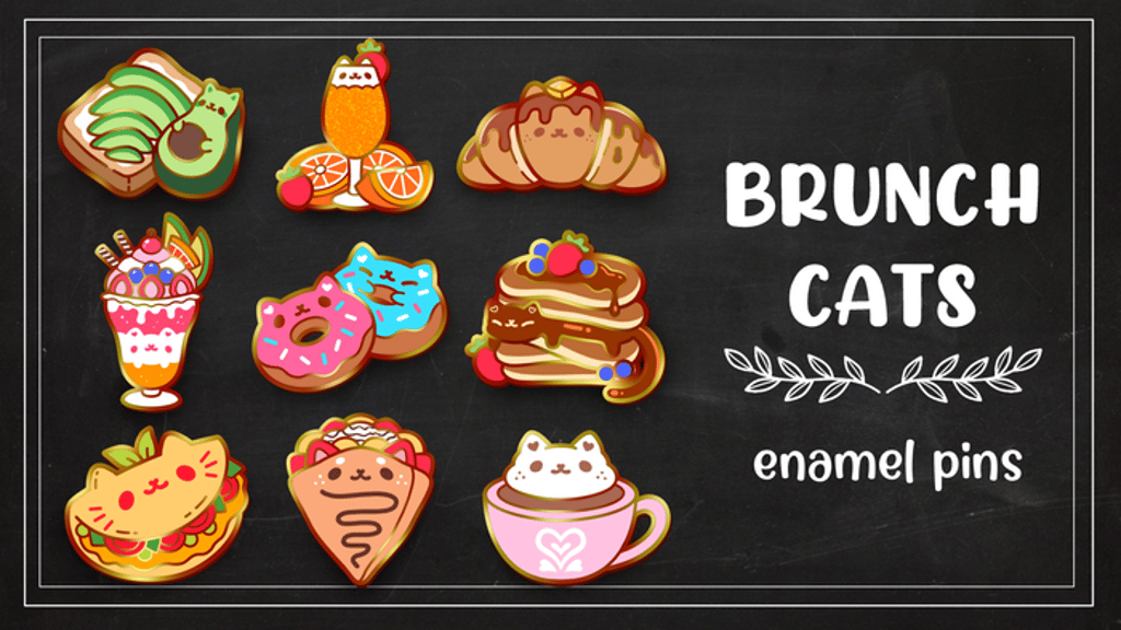 BRUNCH CATS: An Enamel Pin Collection!