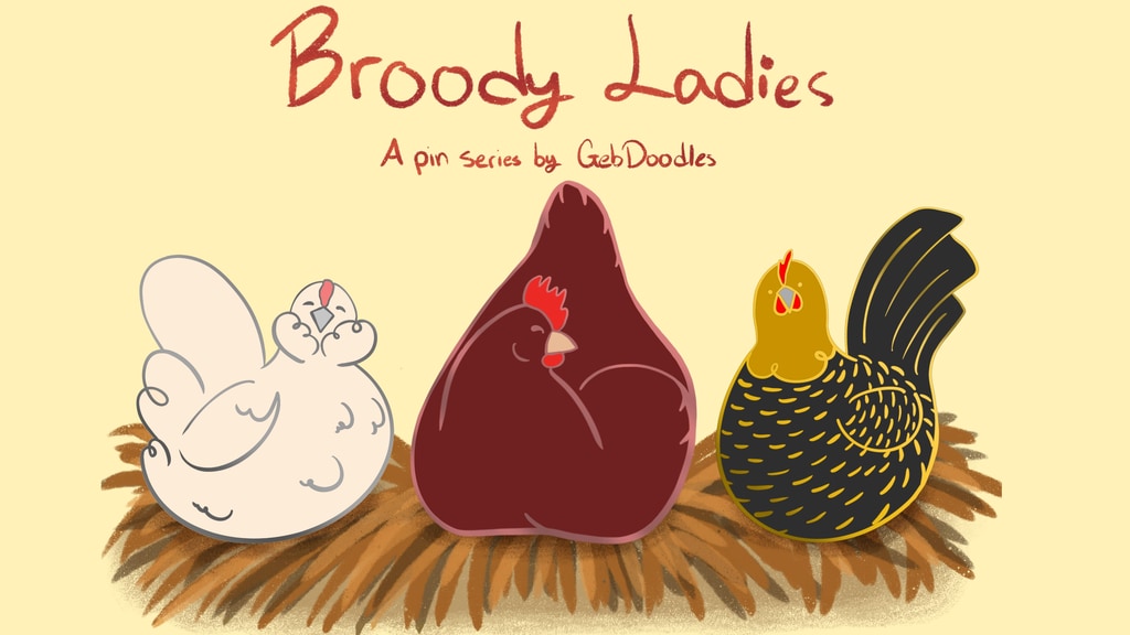 Broody Ladies Pin Set