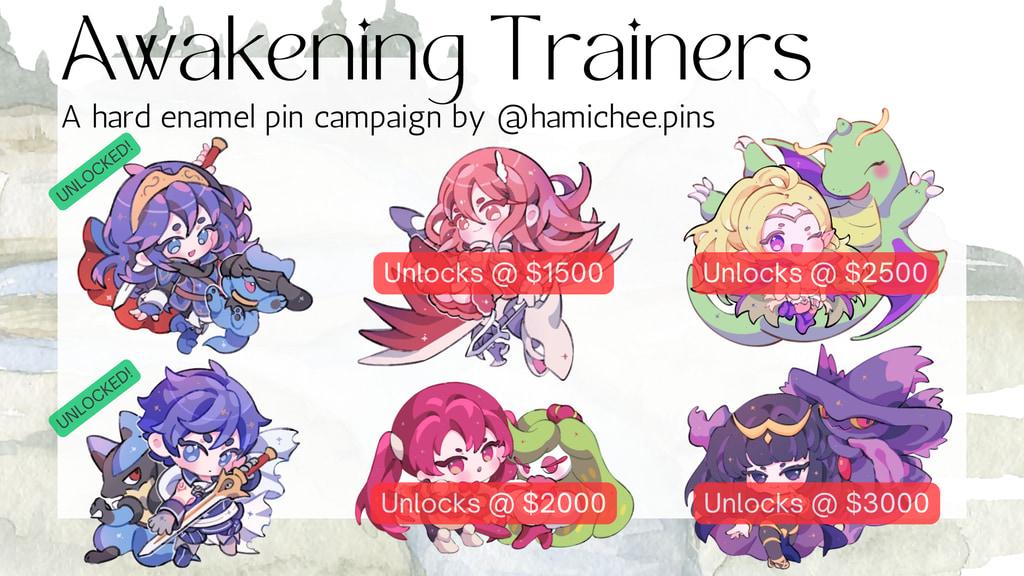 Awakening Trainers Hard Enamel Pins
