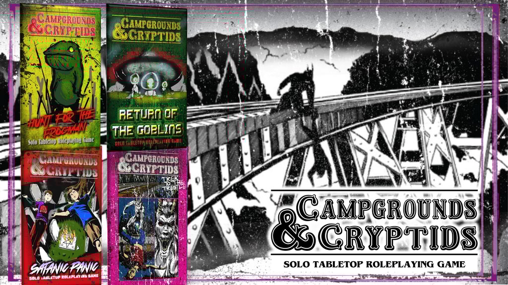 Campgrounds & Cryptids - Solo Tabletop RPG zines