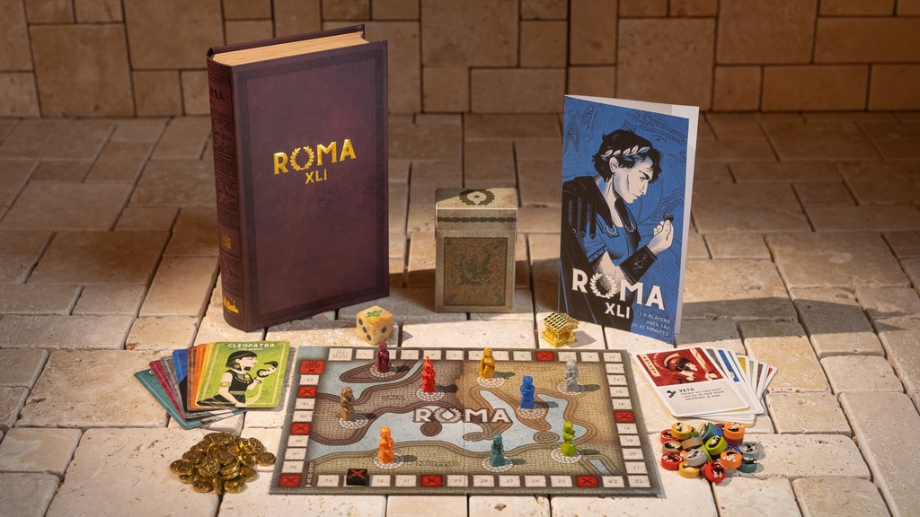 Roma XLI: A Book-Box Game of Exile & Deceit for 1-9 Players