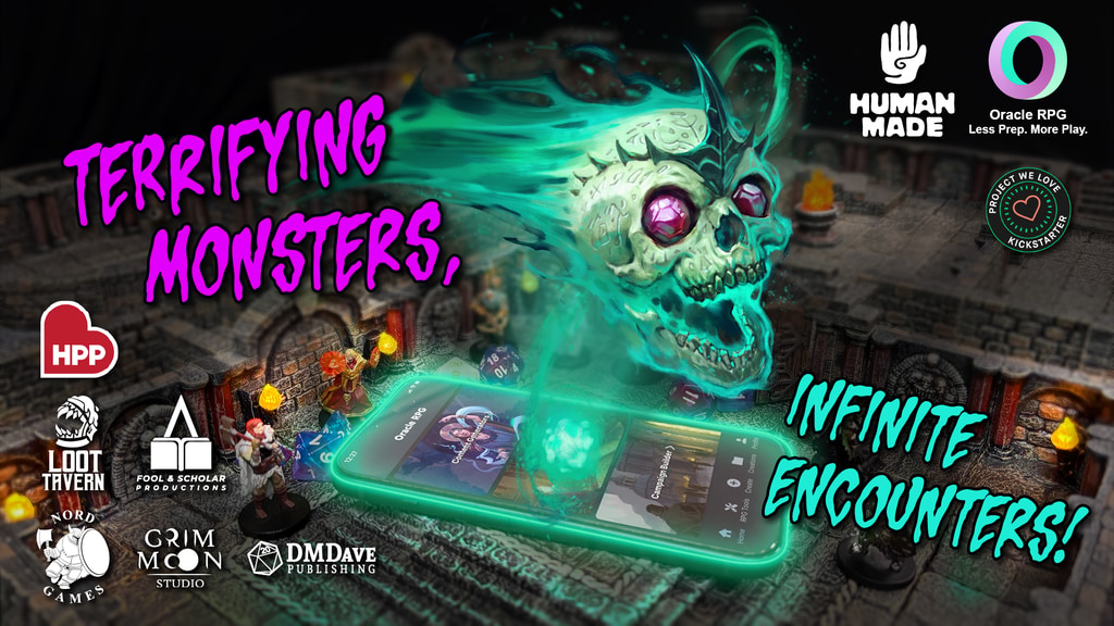 The Oracle RPG App - Monster Mania! NO AI!