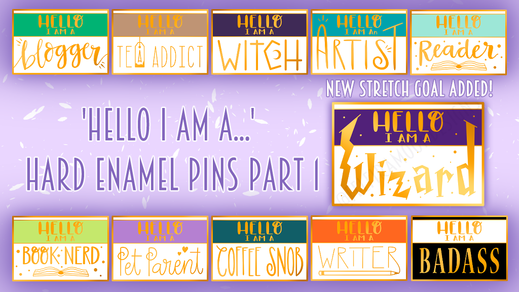 HELLO I AM A... Enamel pins *PART 1*