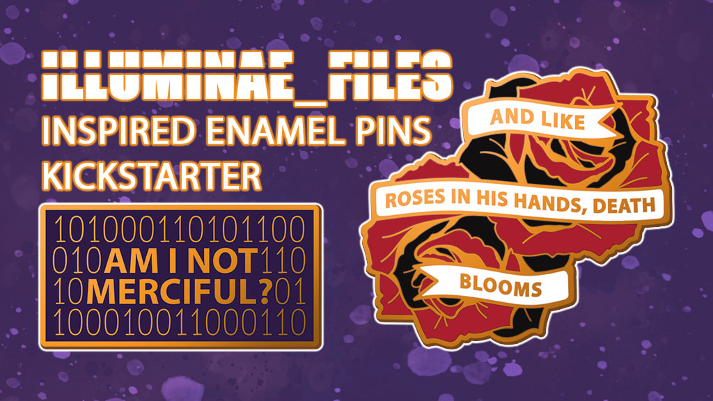 Bookish Enamel Pins: Illuminae Files Inspired