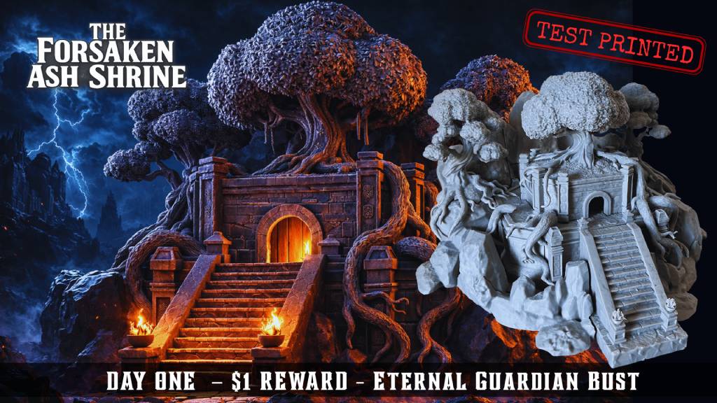 The Forsaken Ash Shrine – 3D Printable Terrain & Miniatures