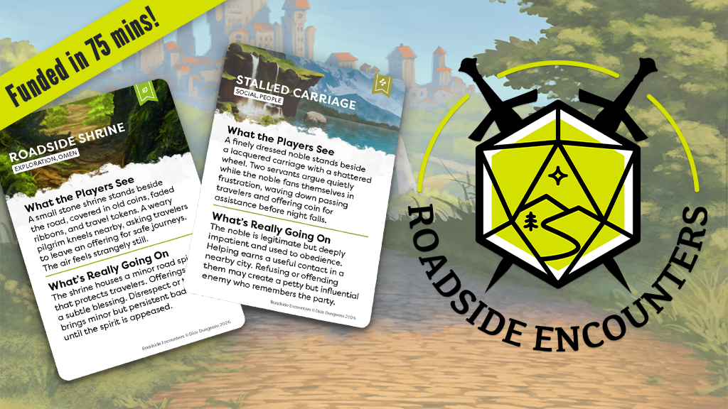Roadside Encounters: Travel Cards for Tabletop RPGs
