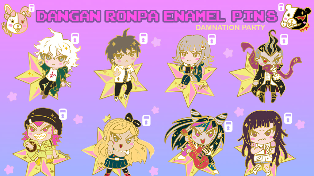 Dangan Ronpa Enamel Pins!