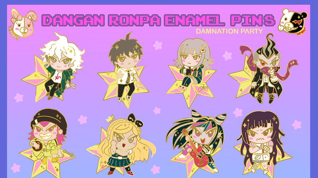 Dangan Ronpa Enamel Pins! (ALL UNLOCKED!)