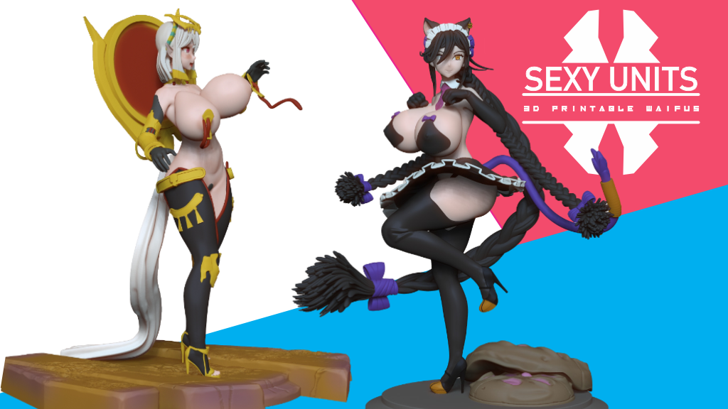 Sexy Units - waifu warrior anime collectable figurines