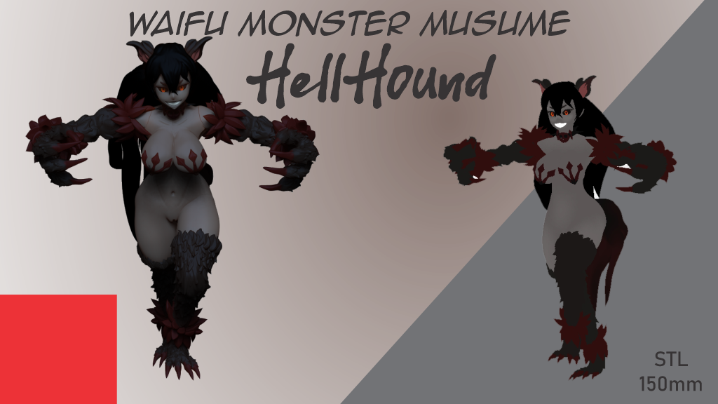 Monster Girl Musume 3d printable STL file - HELLHOUND-.