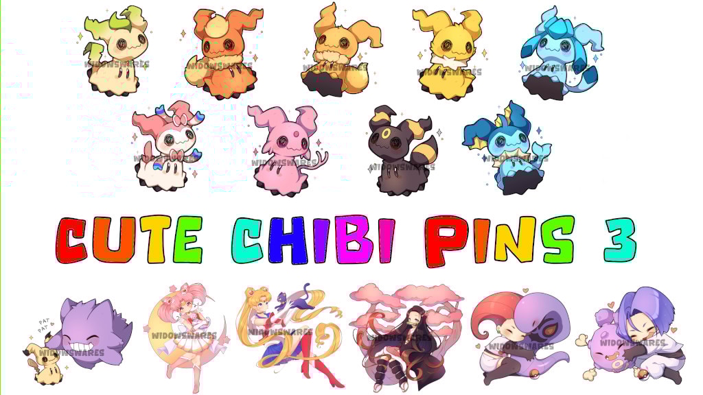 Cute Chibi Pins 3