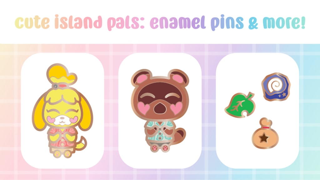 Cute Island Pals: Enamel Pins & More!