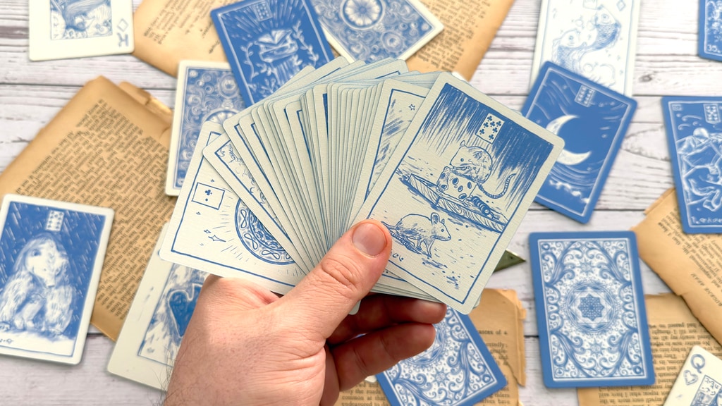 Cerulean Lenormand & Playing Cards