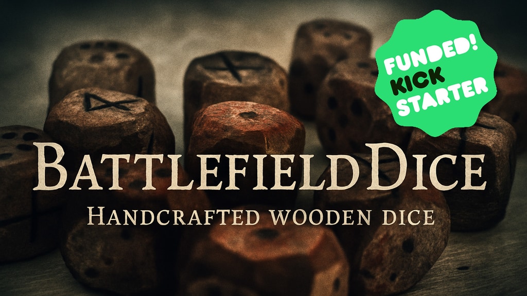 Battlefield Dice – Handcrafted Wooden Dice