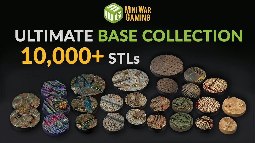 Mega Base Collection - 10,000+ STLs by MiniWarGaming