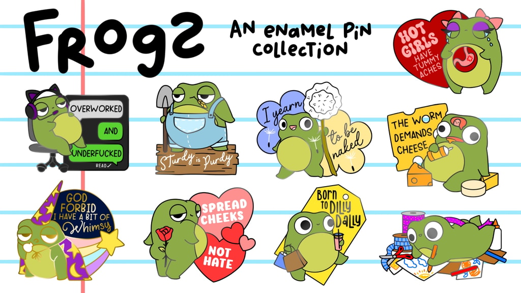 Frogs: An Enamel Pin Collection