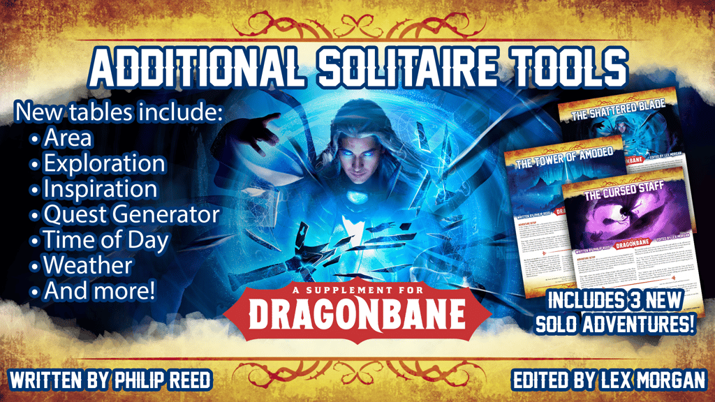 Additional Solitaire Tools for the Dragonbane RPG