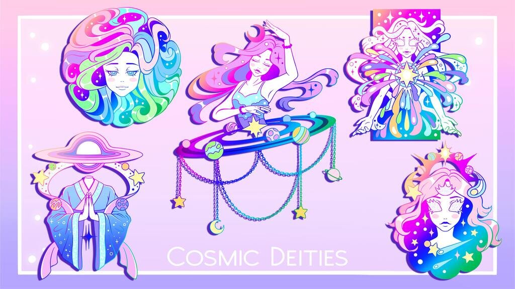 Cosmic Deities - Enamel Pin Collection