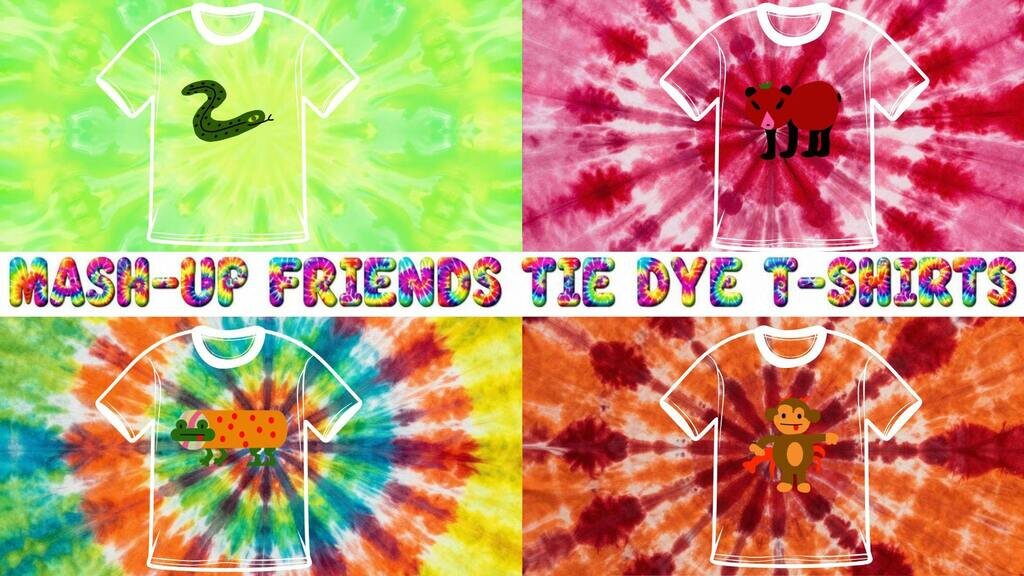 Mash-Up Friends Tie Dye T-Shirts & Accessories