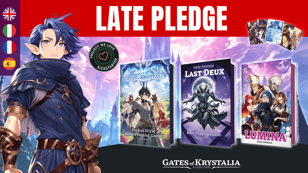 Gates of Krystalia – Lumina: The Card-Based Anime JRPG TTRPG