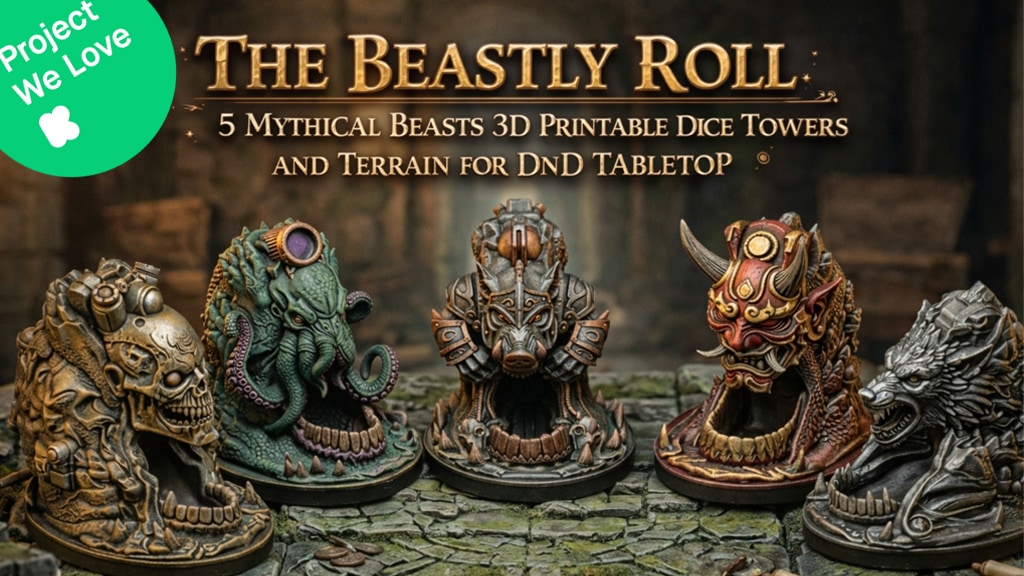 The Beastly Roll: 5 Mythical Dice Towers & Terrain STL