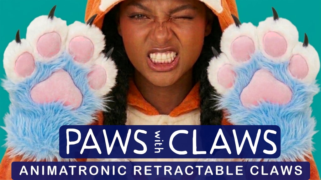 Paws with Claws! Animatronic Paw Gloves. RAWR!