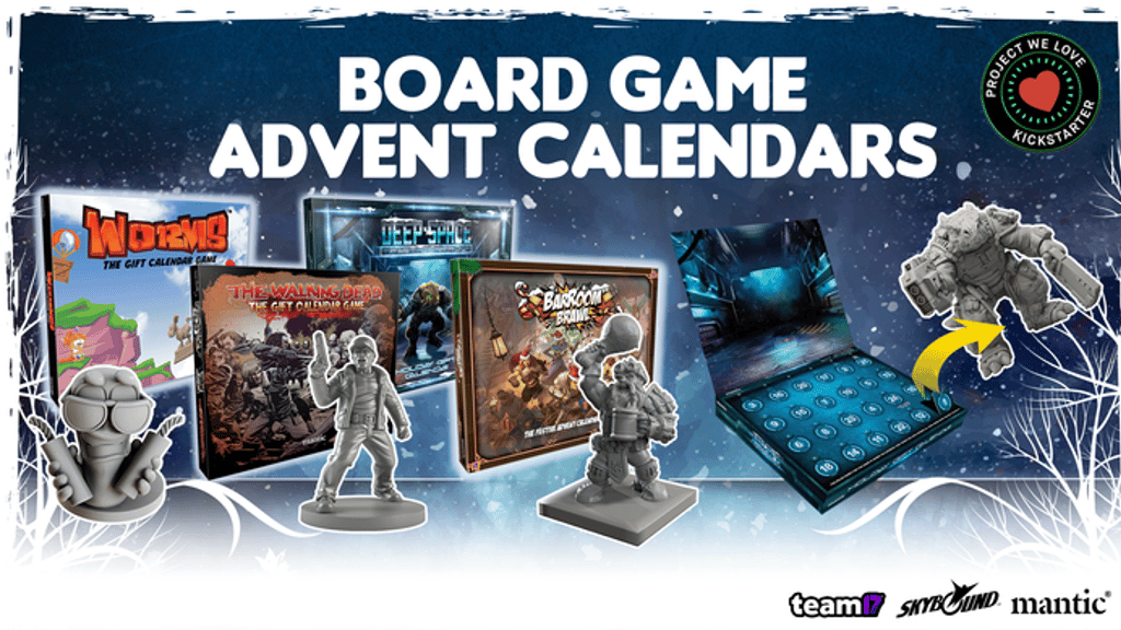 The Walking Dead™, Worms™ & More Board Game Advent Calendars