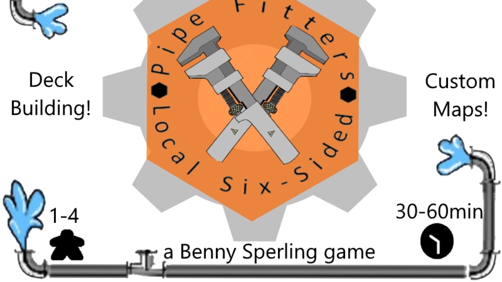 Pipe Fitters, a deck-building roll and write!