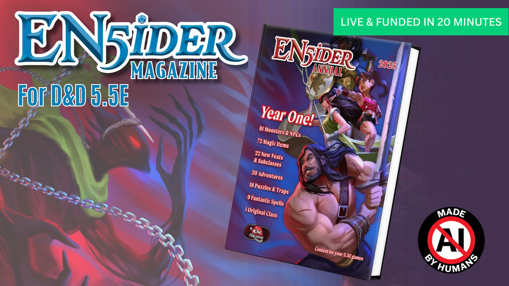 D&D EN5ider Annual--adventures and rules for D&D 5.5E!